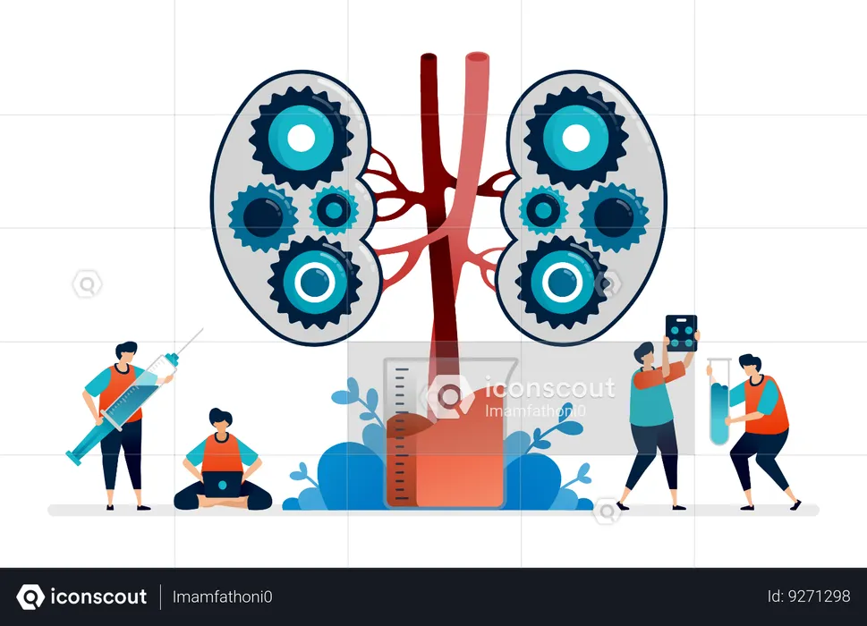 Kidney Disease  Illustration