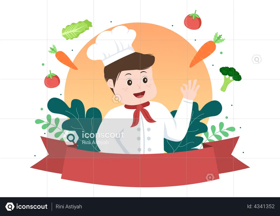 Kids Chef  Illustration