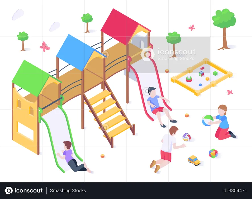 Kids Playground  Illustration