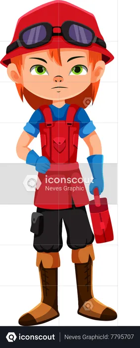 Kids Profession Costume  Illustration