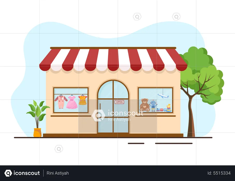 Kids Shop  Illustration