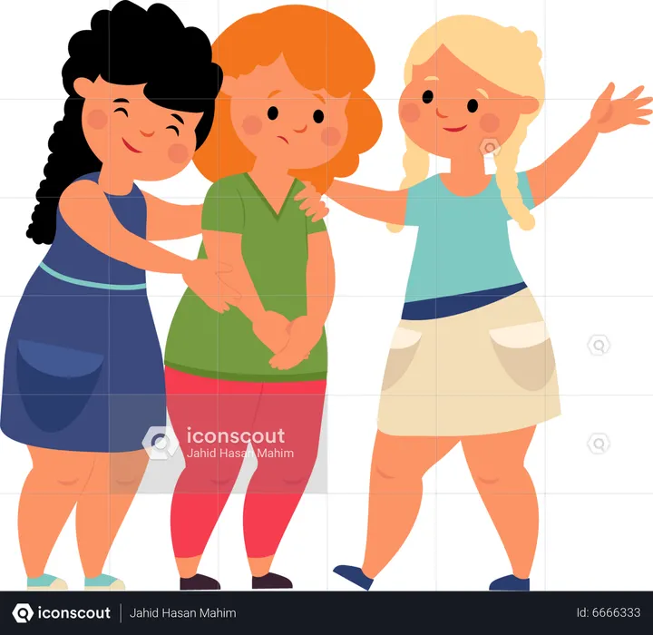 Kindliches Verhalten  Illustration