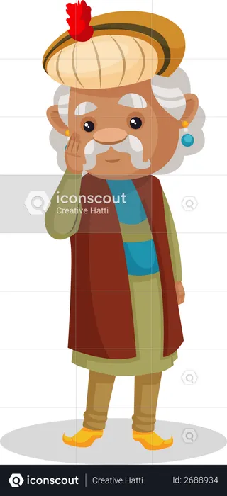 Best Premium King Akbar Illustration download in PNG & Vector format Best Premium King Akbar Illustration download in PNG & Vector format