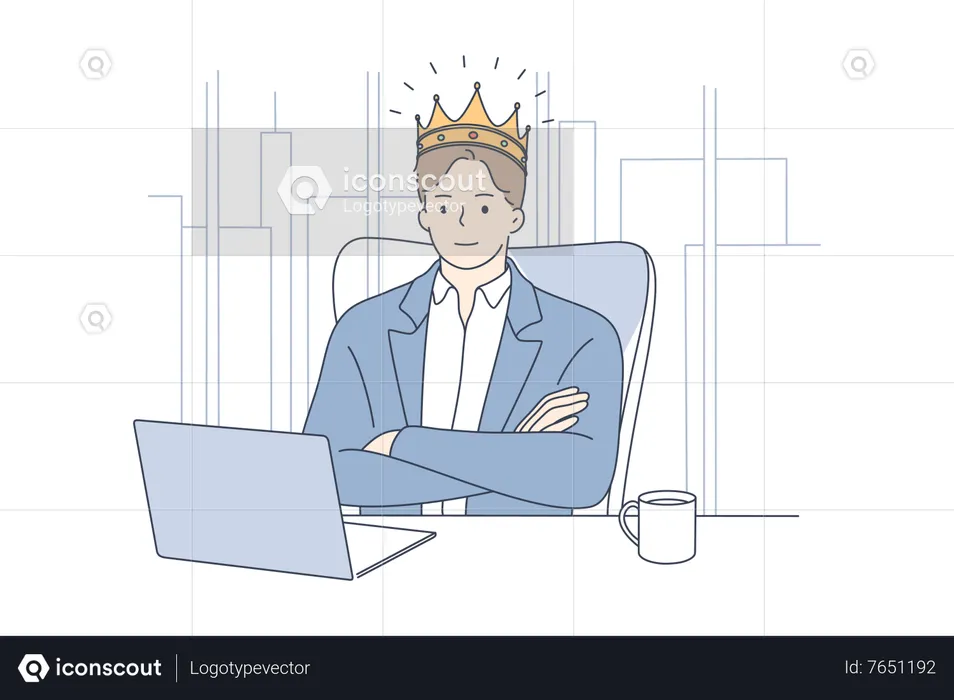King of business  Illustration