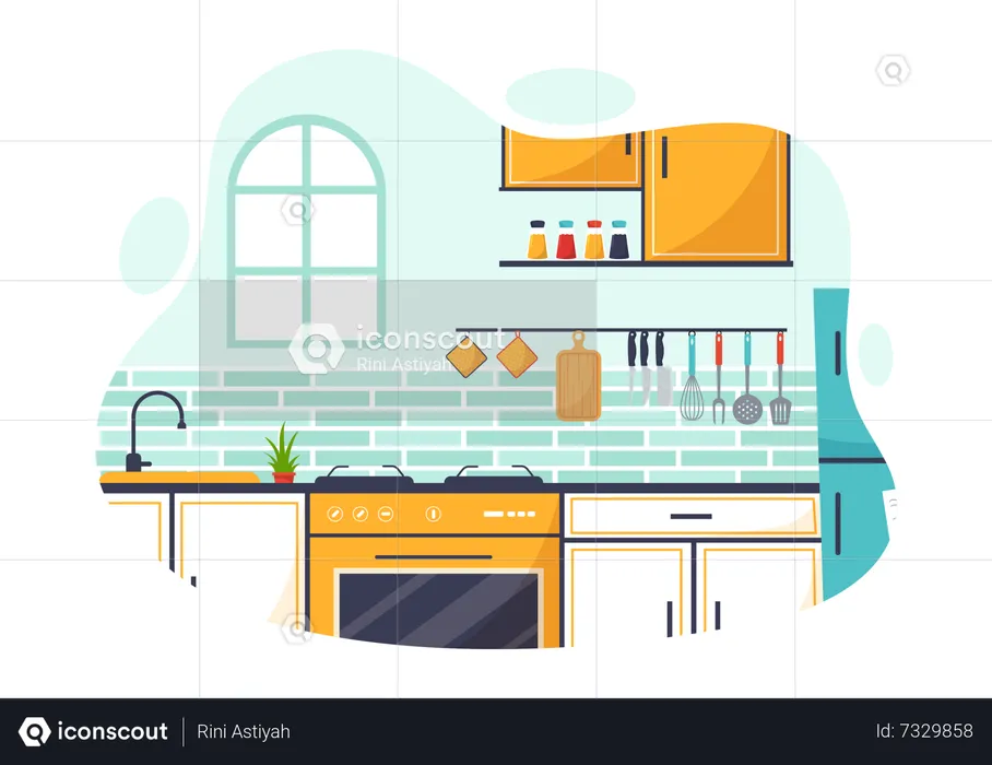 Kitchen Architecture  Illustration