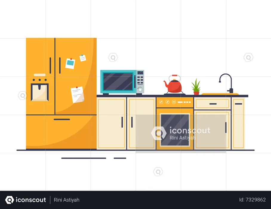 Kitchen Architecture  Illustration