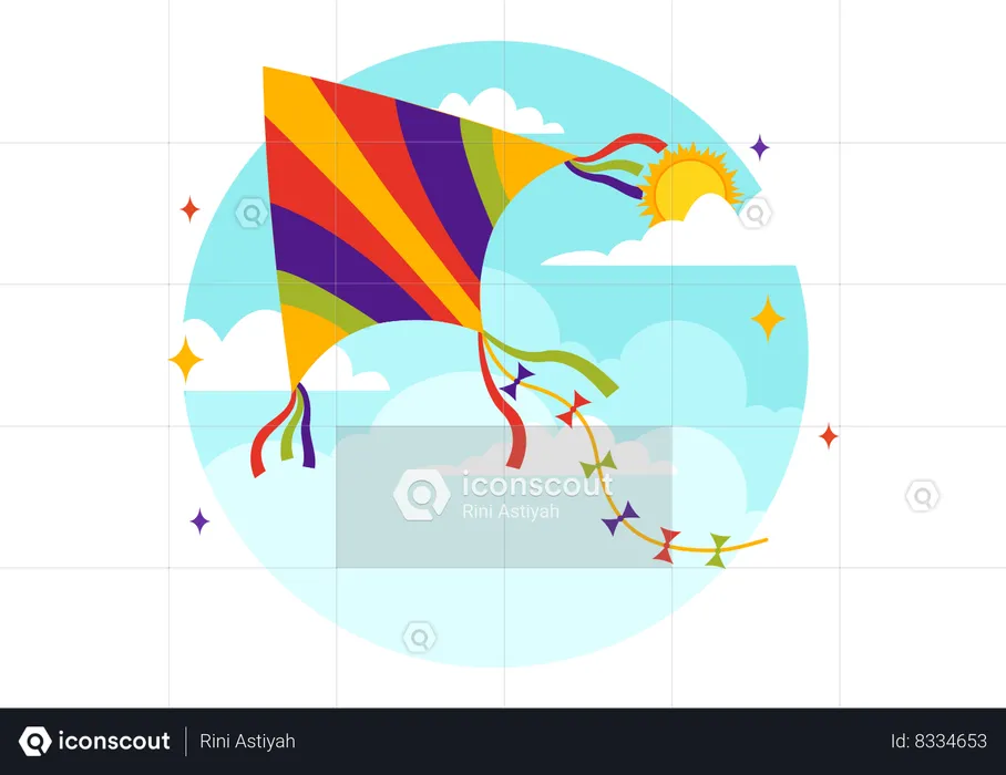 Kite Flying Day  Illustration