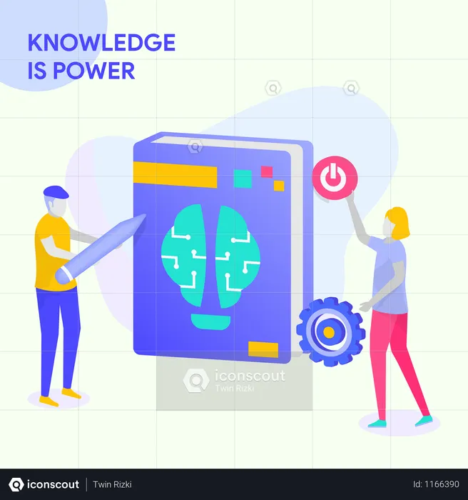 Knowledge Is Power  Illustration