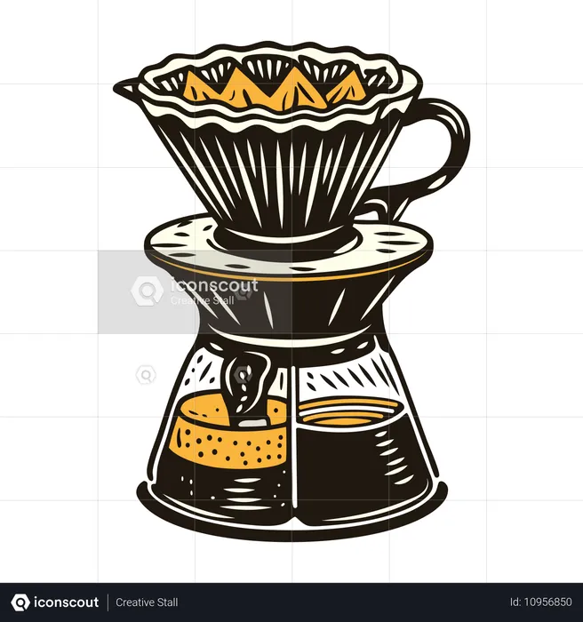 Koffeinfilter  Illustration