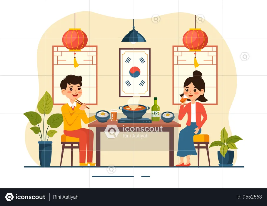 Korean Food  Illustration