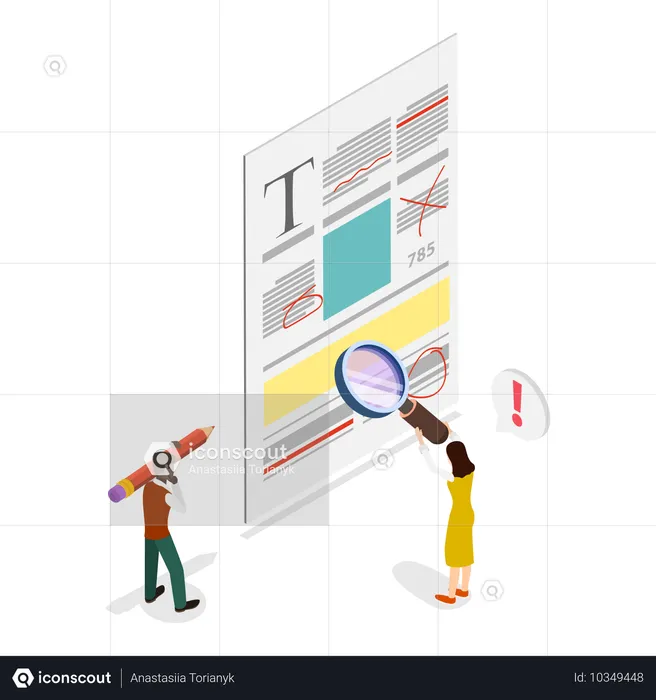 Korrekturlesen und Texterstellung  Illustration