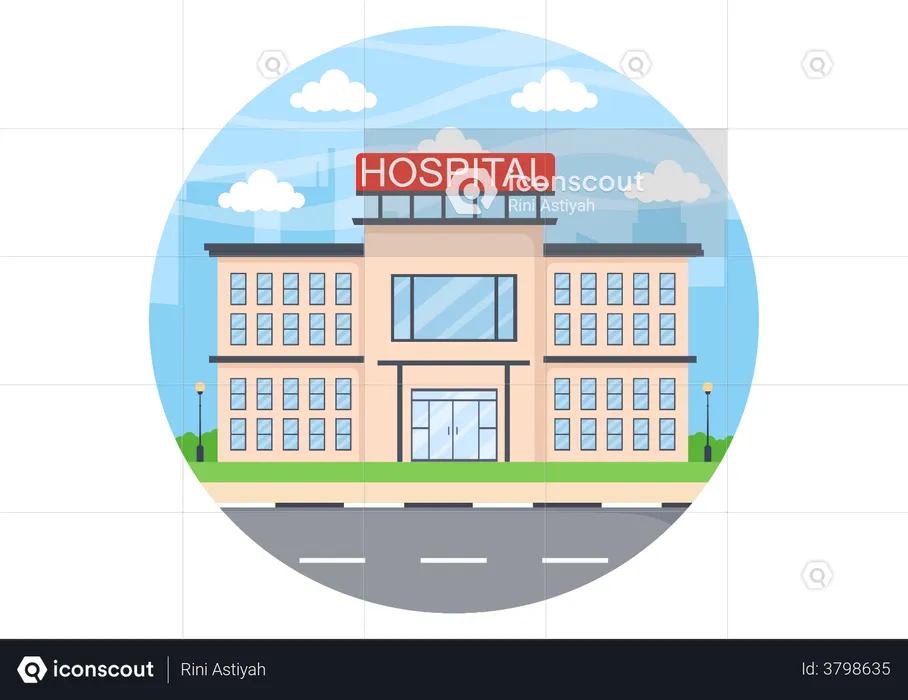 Krankenhaus  Illustration