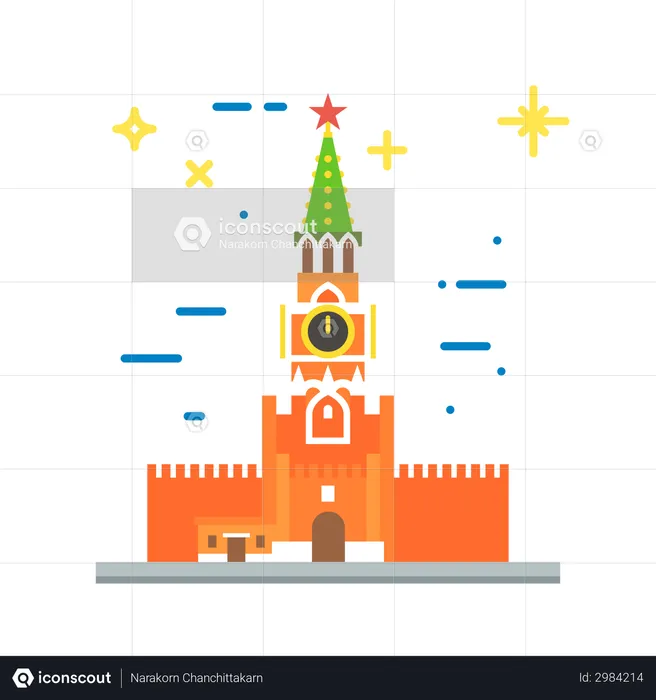 Kremlin Clock  Illustration