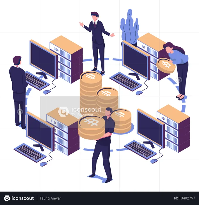 Kryptowährungsmarkt  Illustration