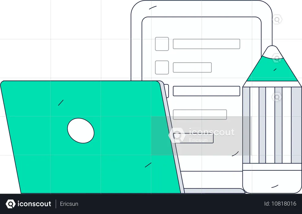 Umfrage zu Kundeneinblicken  Illustration