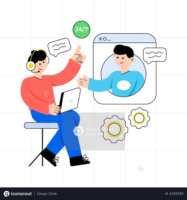 Kundendienst  Illustration