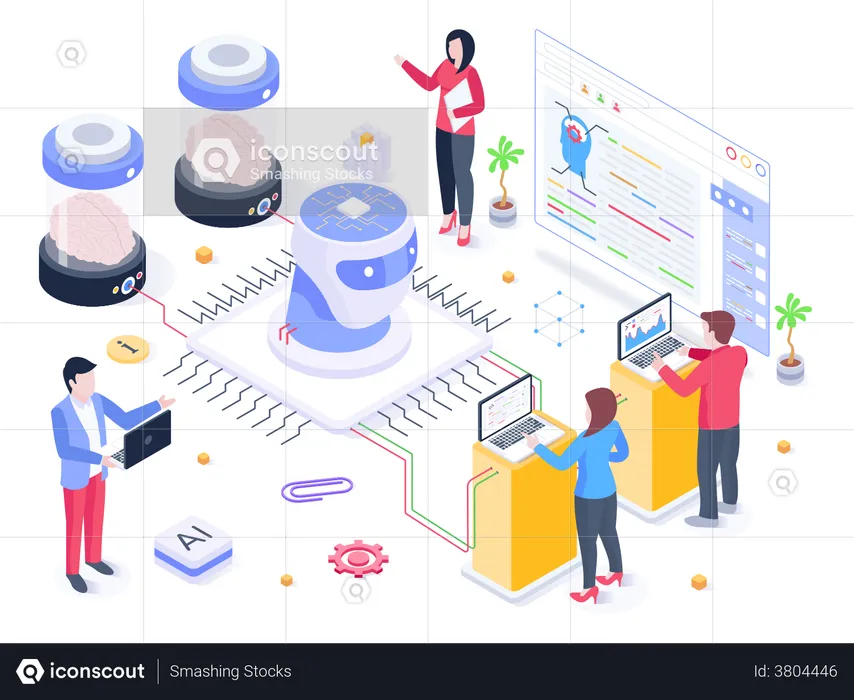 Künstliche Intelligenz  Illustration