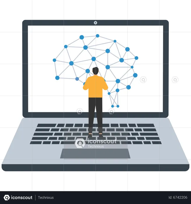 Künstliche Intelligenz Geist  Illustration