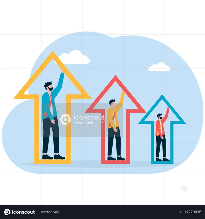 La performance des employés est mesurée  Illustration