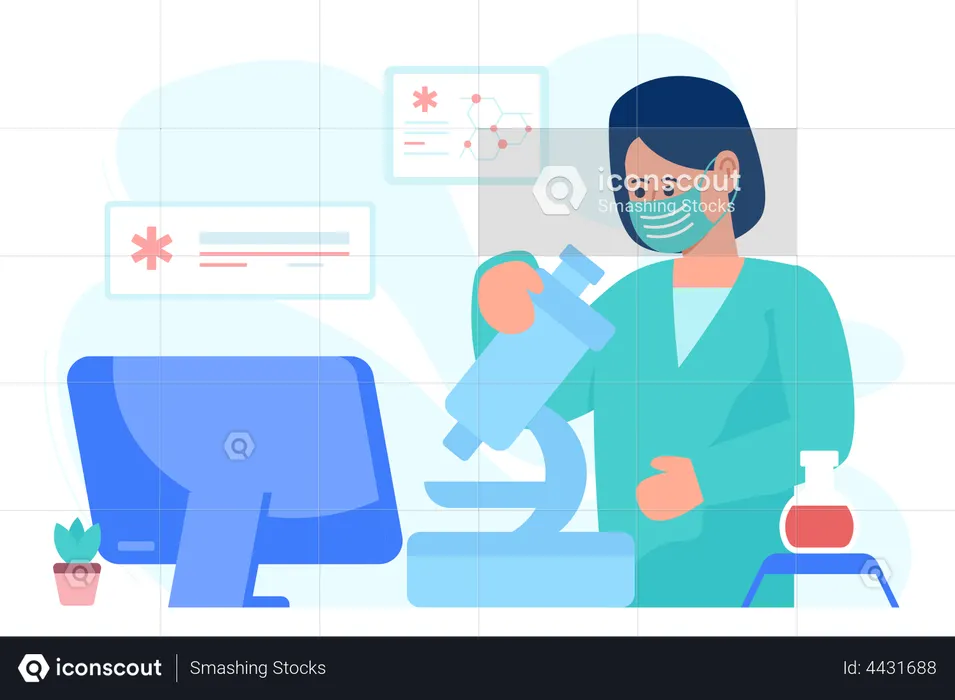 Lab Assistant  Illustration