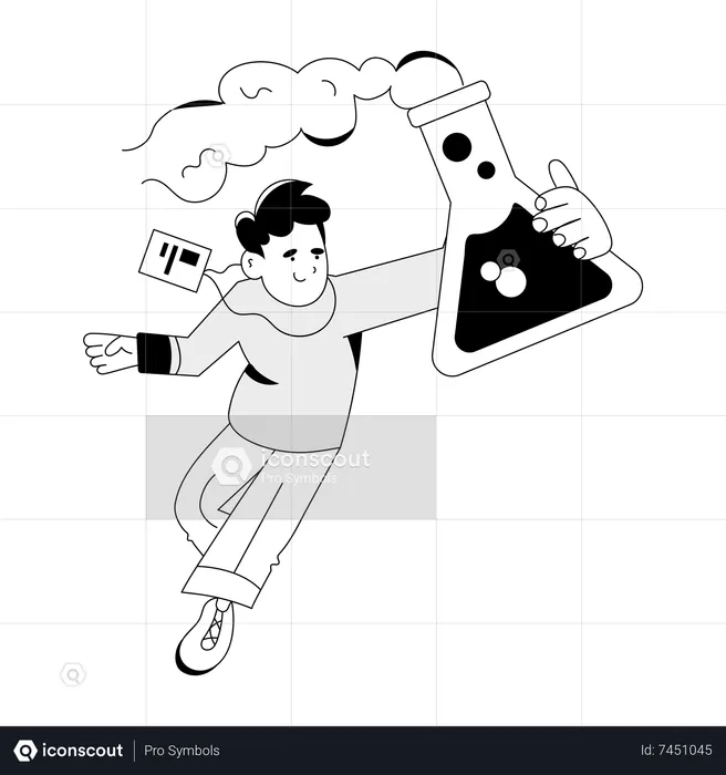 Lab Chemical  Illustration