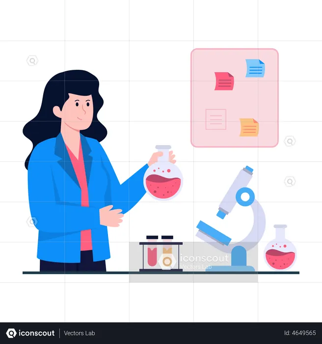 Lab Technician  Illustration