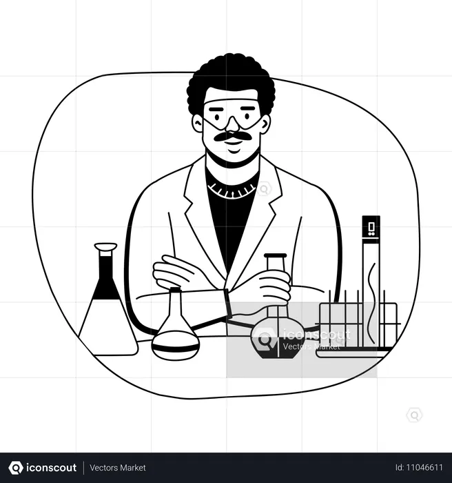 Lab Technician  Illustration