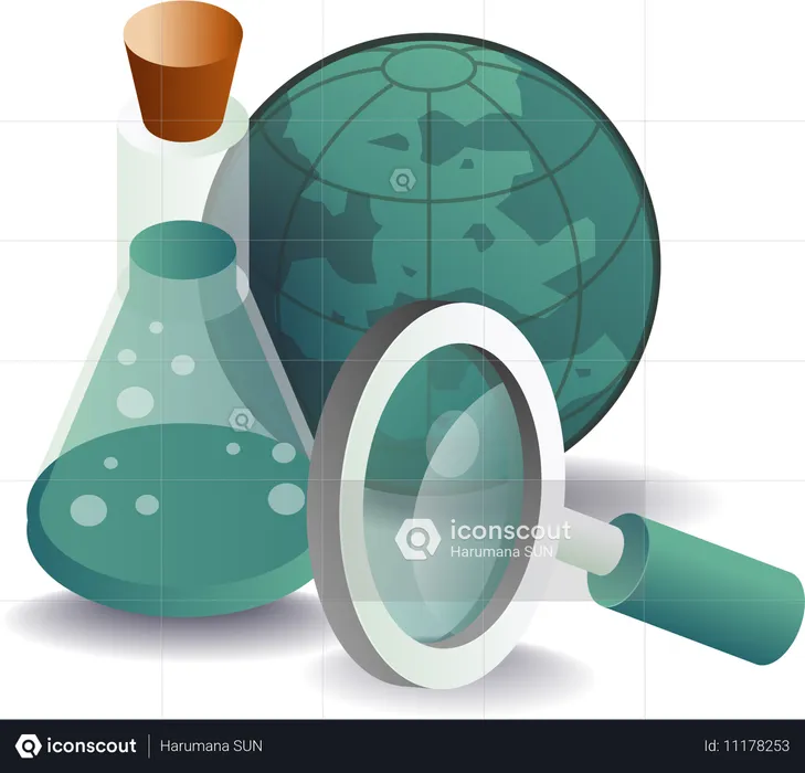 Enseignement en laboratoire expérimental mondial  Illustration