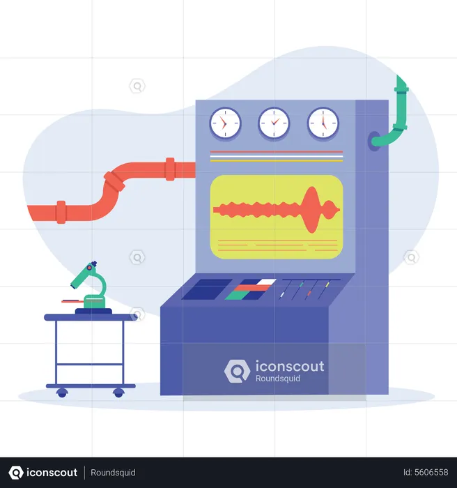 Machine de laboratoire  Illustration