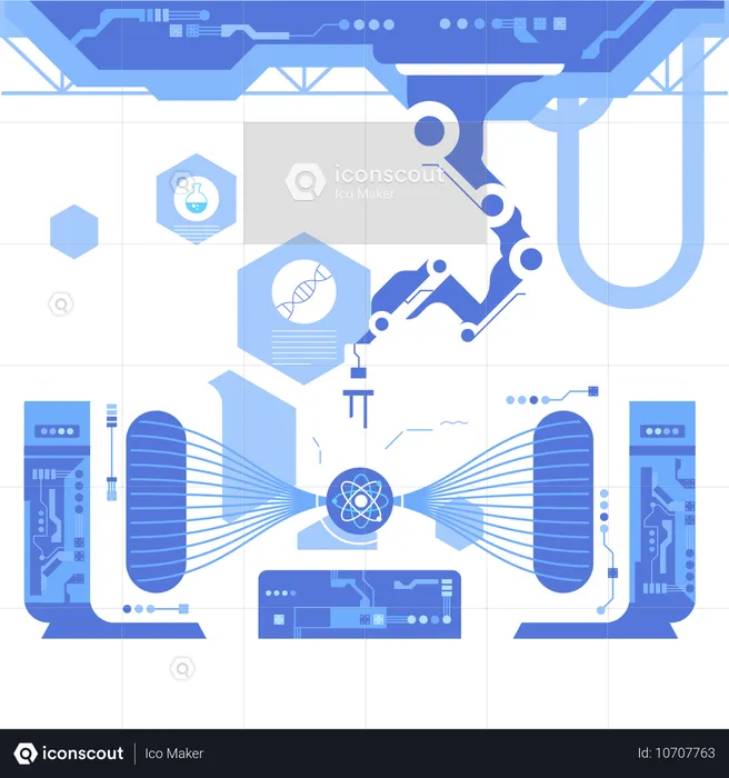 Laboratorio de química científica  Ilustración