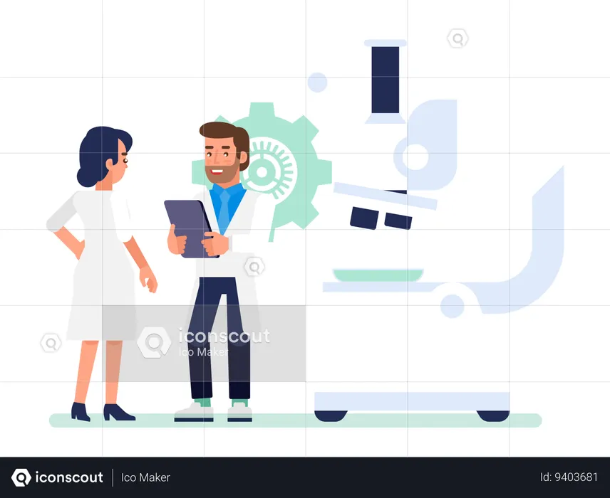 Laboratory diagnostic services  Illustration