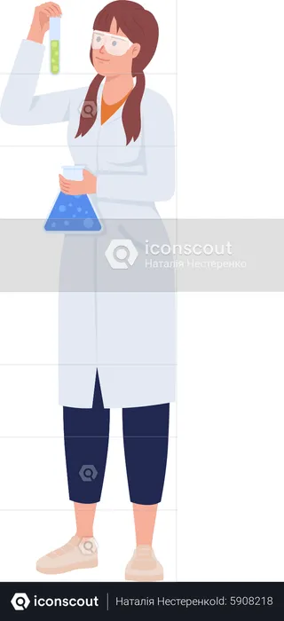 Laboratory intern  Illustration