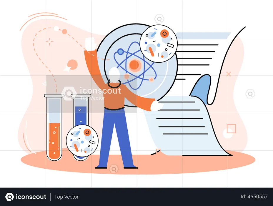 Laboratory research report  Illustration