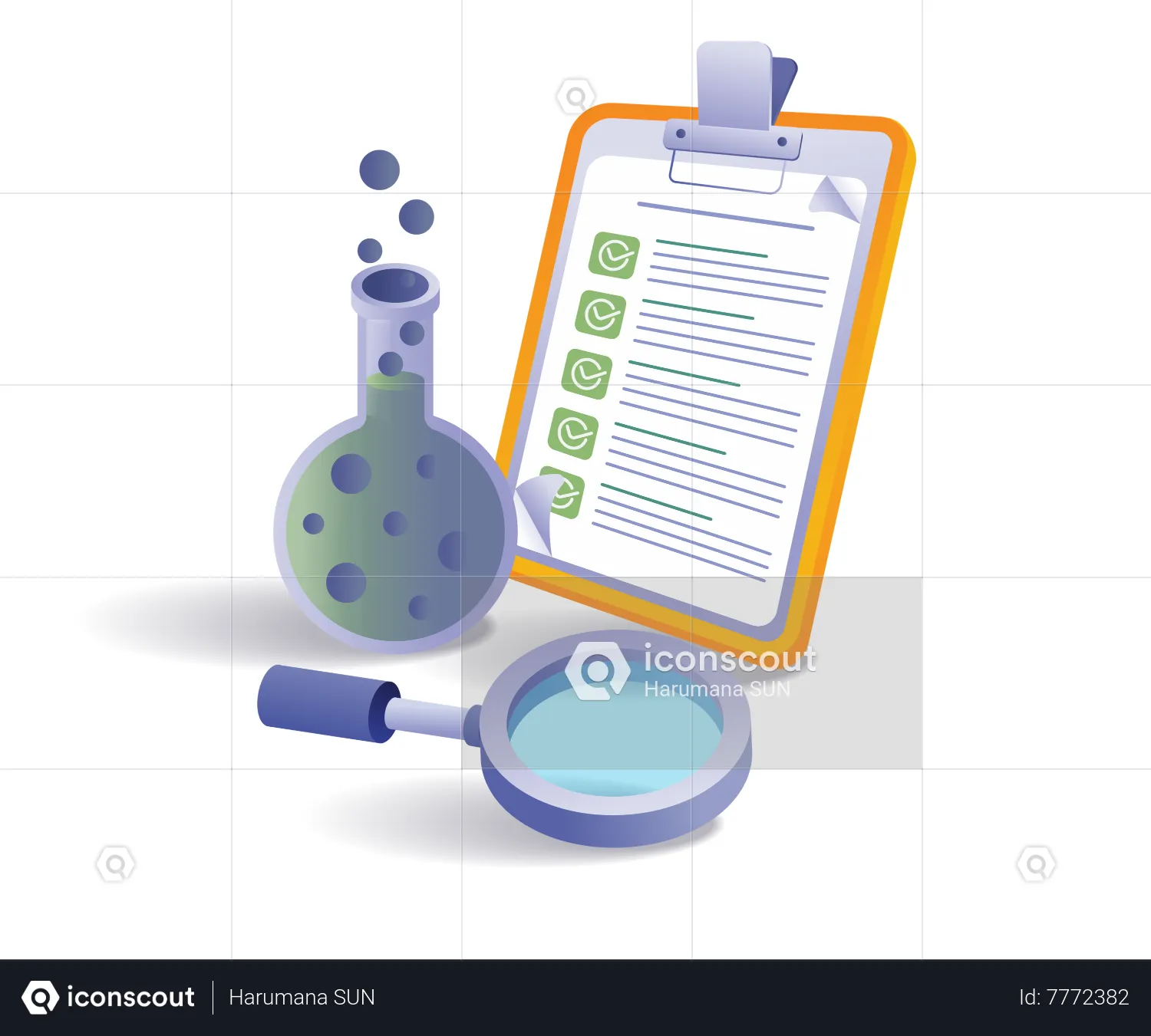Best Laboratory test data analysis experiment Illustration download in