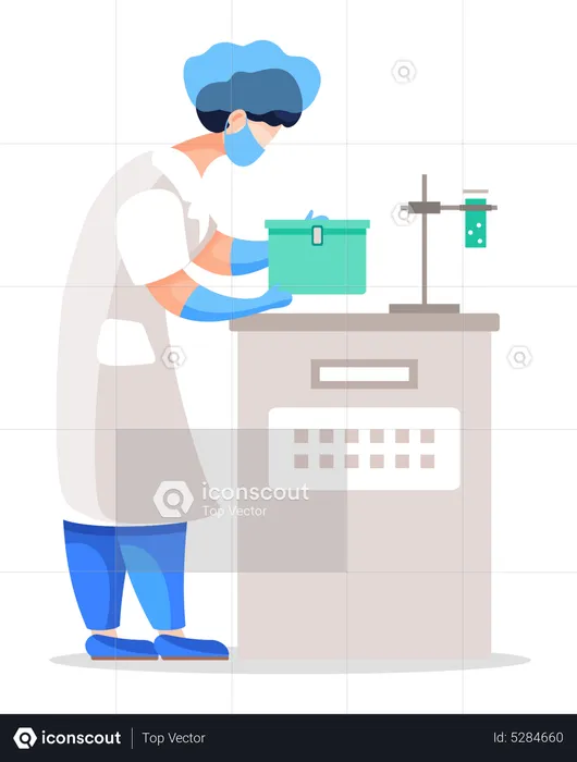 Laboratory Worke  Illustration