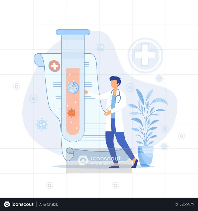 Labordiagnostik  Illustration