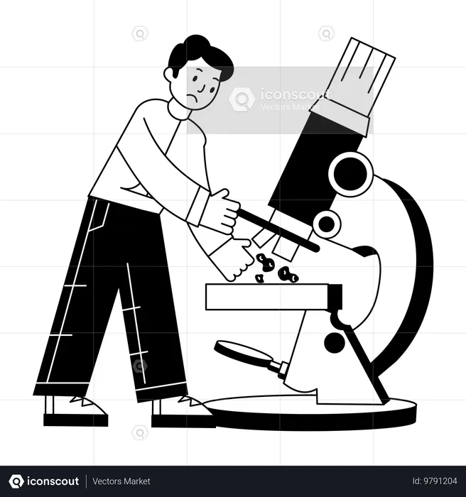 Von Wissenschaftlern durchgeführte Laborforschung  Illustration