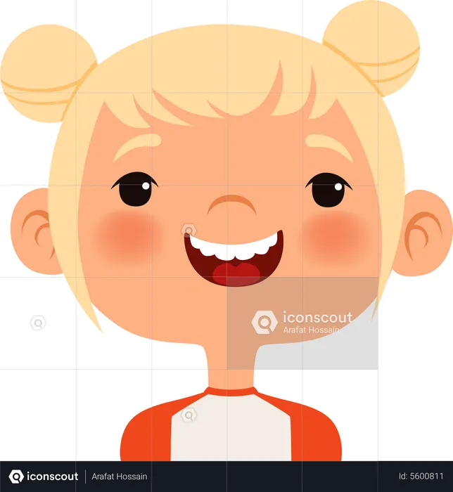 Lachendes Gesicht Emoji Illustration