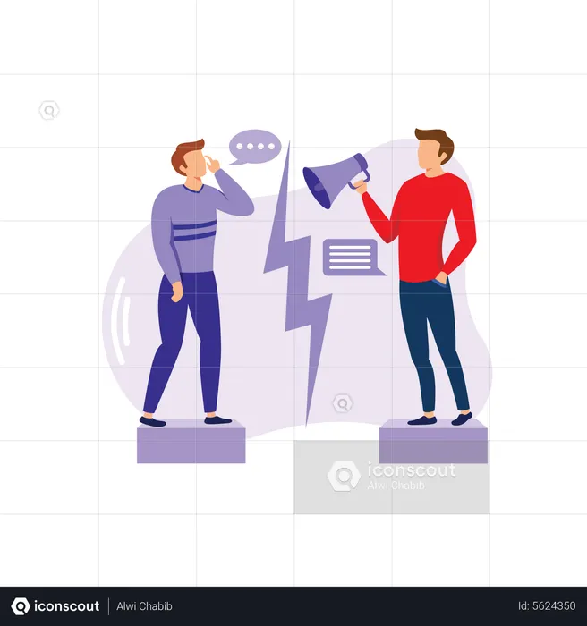 Lacuna de comunicação  Ilustração