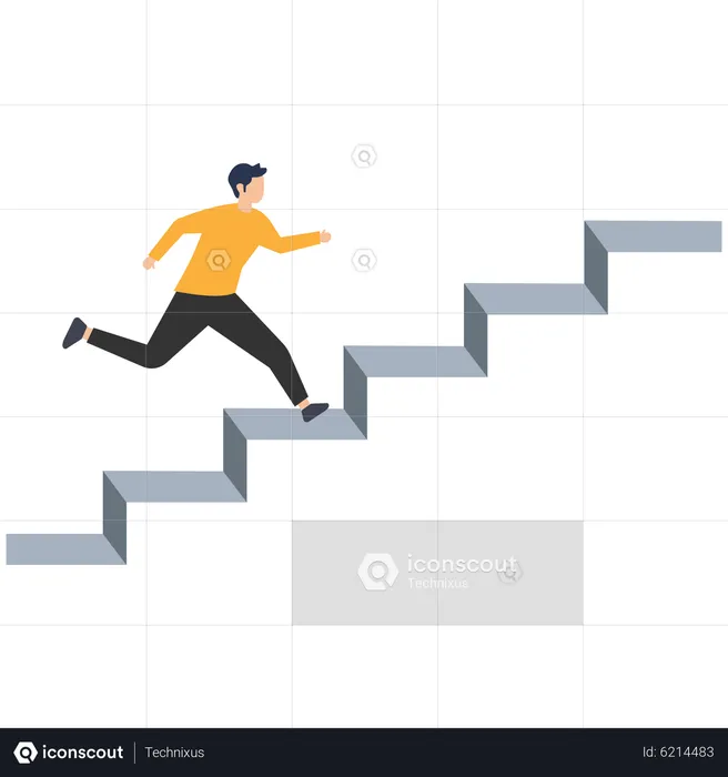 Ladder of success  Illustration