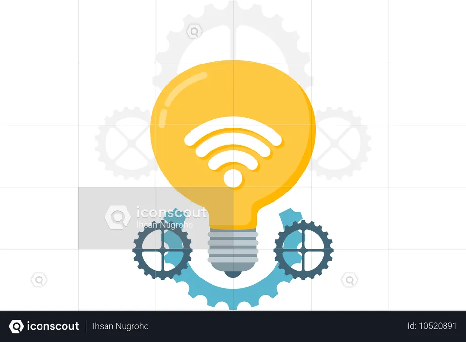 Lamp And Gear Setting  Illustration