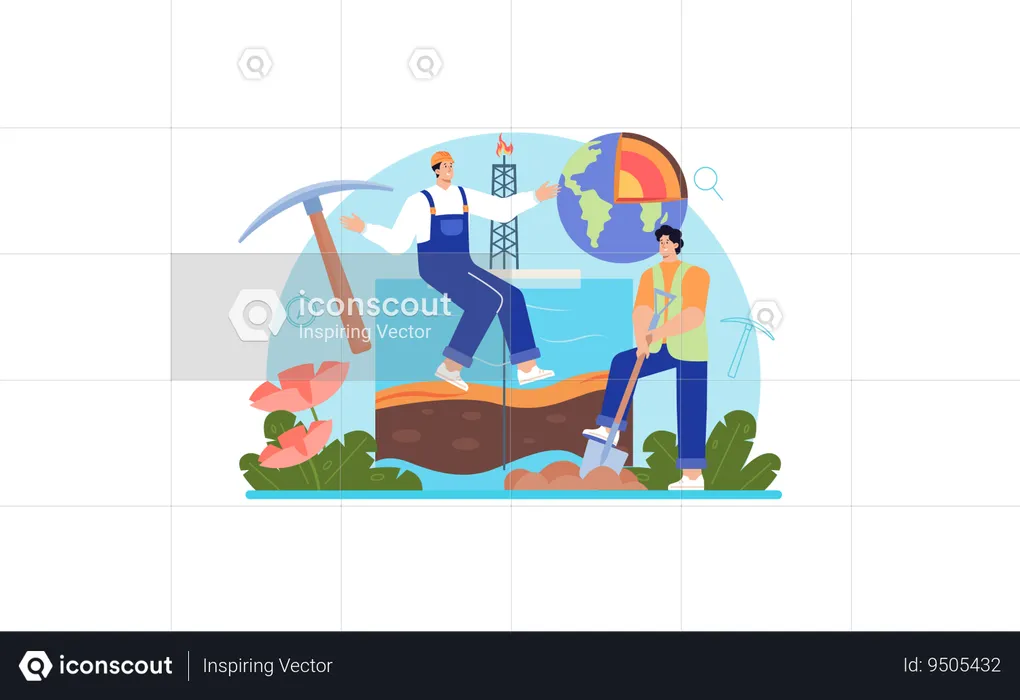 Land surveyor  Illustration