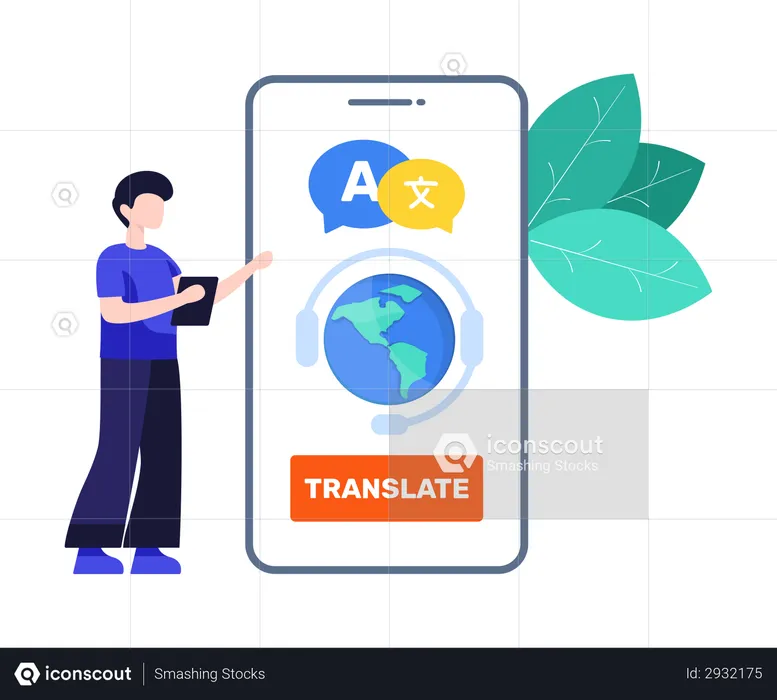 Language Translator  Illustration