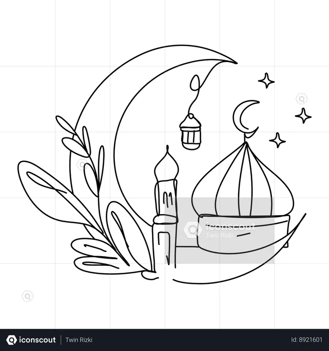 Lanterne du Ramadan  Illustration