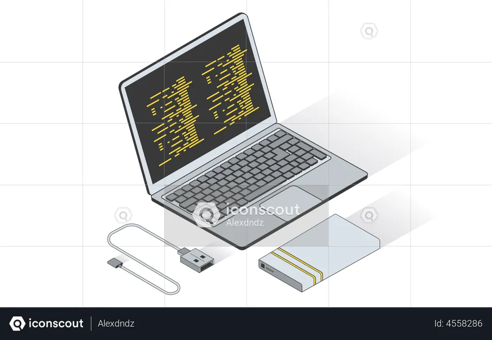 Computador portátil  Ilustração