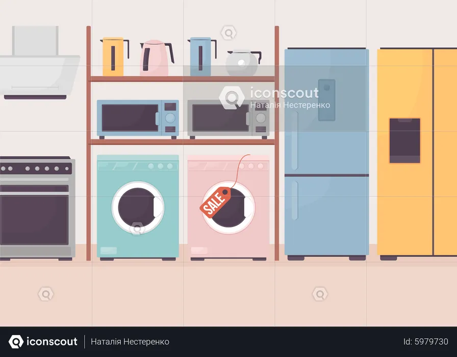 Large household appliances  Illustration