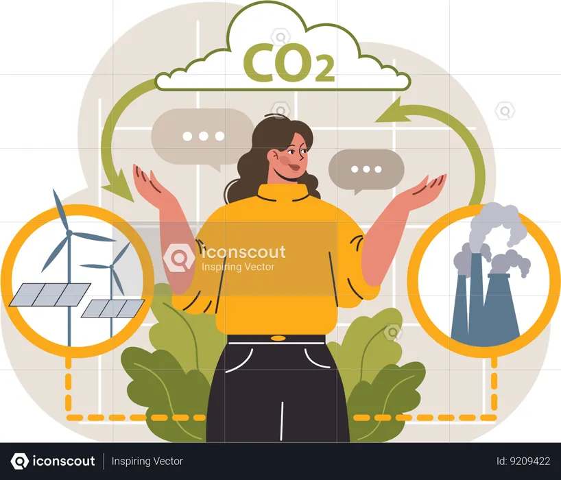 Las industrias deberían utilizar energía renovable  Ilustración