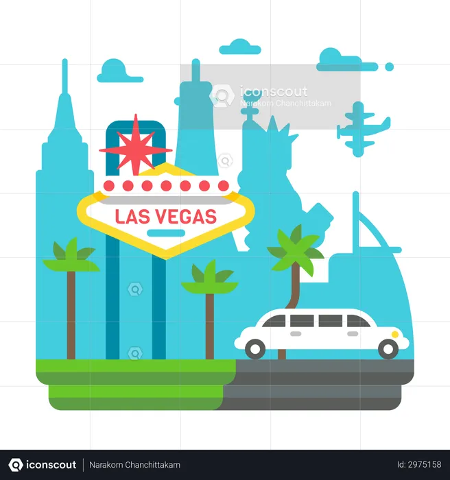 Las Vegas Vectors, Clipart & Illustrations for Free Download - illustAC