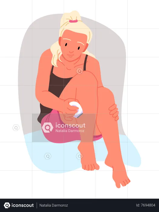 Laser hair removal procedure  Illustration