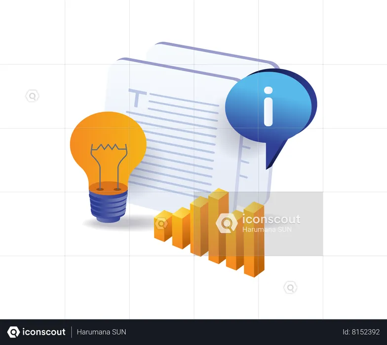 Latest information for business ideas  Illustration